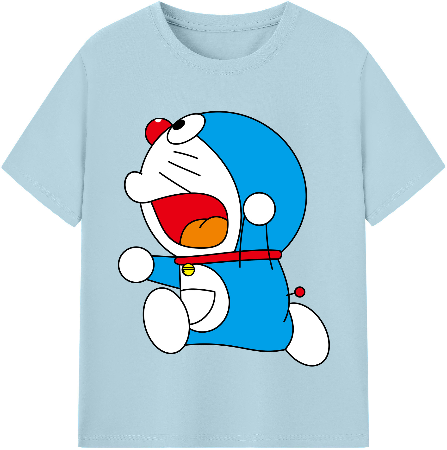 （画像用） ドラえもん Doraemon 綿100％半袖Tシャツ（フロントプリント）
